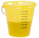 Napájecí kbelík pro telata, plast, průhledný, 8l