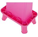 Obdélníkové krmítko pro drůbež 5,5l, plastové, Růžová