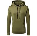 Dámská mikina s kapucí Covalliero S/S 2024, olivová