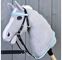 Orrszíj nélküli kantár LarDen hobby horse-hoz, világoskék homlokszíj, S-es méret