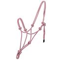 Provazová ohlávka NORTON Ethological, růžová/stříbrná
