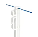 Műanyag EURO oszlop lábtartóval/fehér/114cm