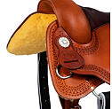 POOL'S Reiner nyersbőr western nyereg, 16"