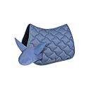 Podsedlová dečka + čabraka EQUILINE Rombo Fluid, všestranná, světle modrá