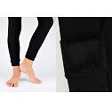 Női termo leggings, fekete