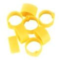 Kroužek zámkový na slepice 16mm, 20ks/bal - Žlutá