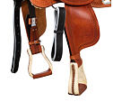 POOL'S Reiner nyersbőr western nyereg, 16"