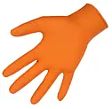 Eldobható nitril kesztyű X-Grip 240 mm, 50 db/csomag, narancssárga