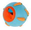 Míček na pamlsky pro králíky, modrá/oranžová