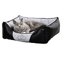 Pelíšek pro psy a kočky Chiara, černo/šedý