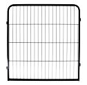 Ohrádka pro štěňata 8 dílů s dveřmi, 77x80cm, černá