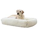 Plyšový pelíšek pro psy Fluffy, krémová