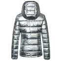 Dámská prošívaná bunda Covalliero A/W 2023, stříbrná