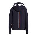Mikina s kapucí TOMMY HILFIGER Kingston, dámská, kolekce S/S 2025, modrá