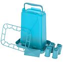 Obdélníkové krmítko pro drůbež 5,5l, plastové, Modrá