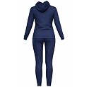 Női edzőszett, pulóver + leggings, sötétkék