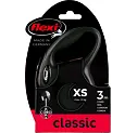 Flexi Classic Rope kutyapóráz, XS méret, 3m hosszú, max. 8 kg, fekete