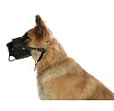 Kožený náhubek pro psy Mualkorb, černý